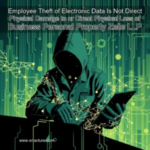 Read more about the article Employee Theft of Electronic Data Is Not Direct Physical Damage to or Direct Physical Loss of Business Personal Property  Zelle LLP