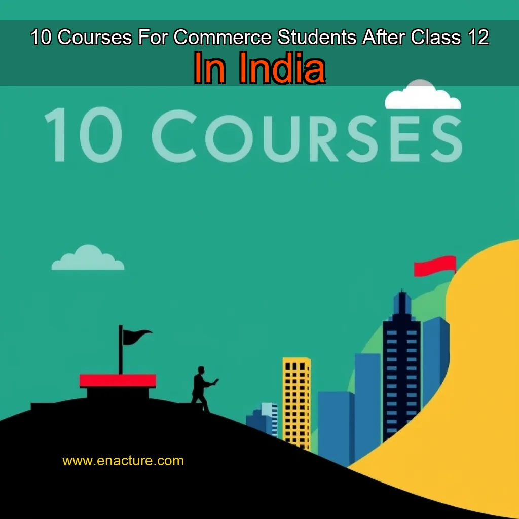 Read more about the article 10 Courses For Commerce Students After Class 12 In India