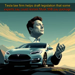 Read more about the article Tesla law firm helps draft legislation that some experts say could restore Musk 55B pay package