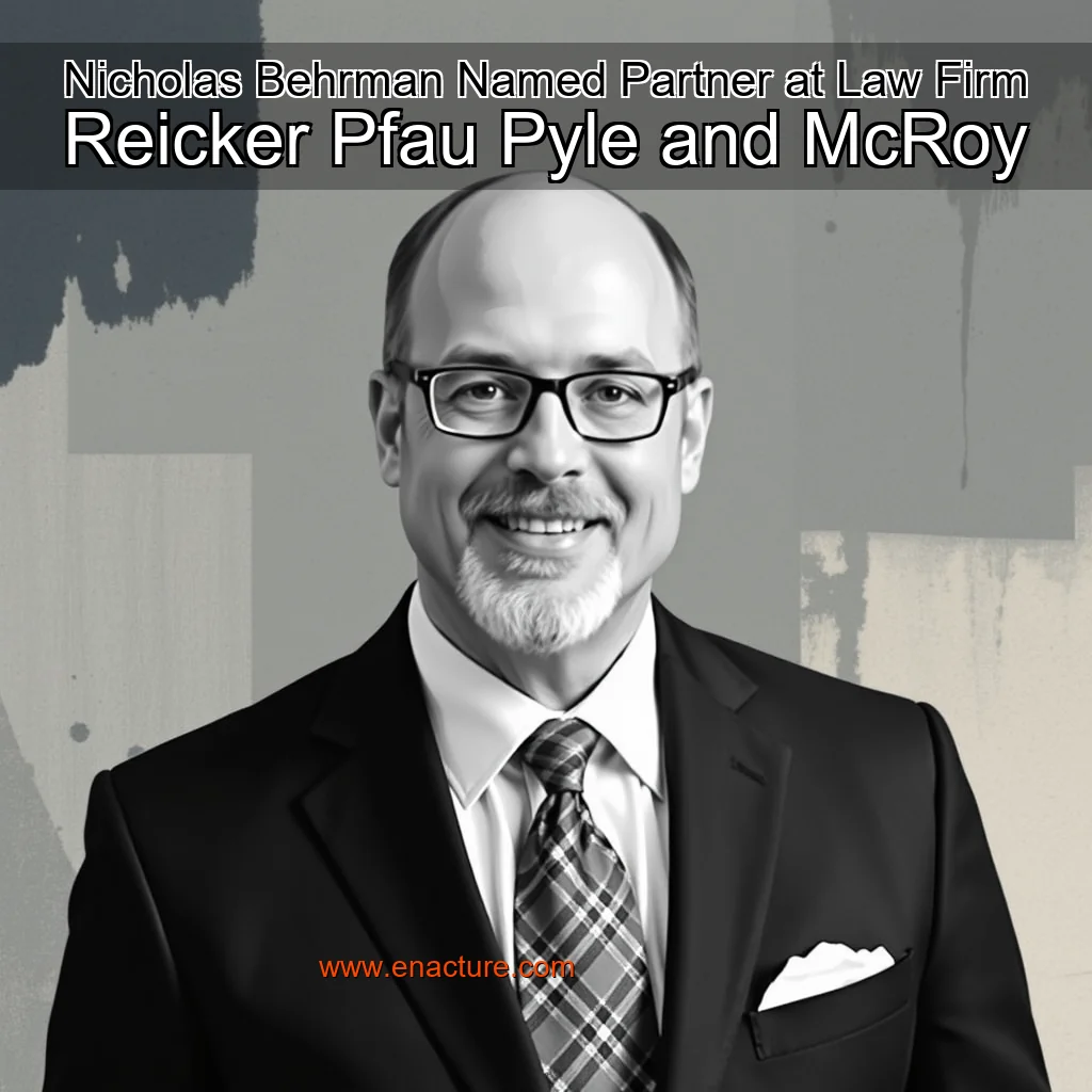 Read more about the article Nicholas Behrman Named Partner at Law Firm Reicker  Pfau  Pyle and McRoy