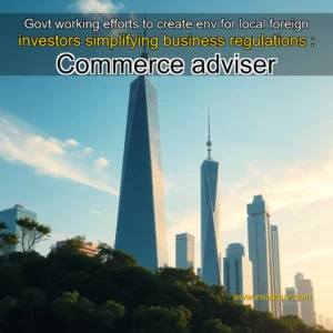 Read more about the article Govt working efforts to create env for local  foreign investors simplifying business regulations : Commerce adviser