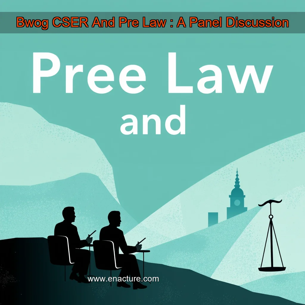 Read more about the article Bwog  CSER And Pre  Law : A Panel Discussion