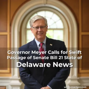 Read more about the article Governor Meyer Calls for Swift Passage of Senate Bill 21  State of Delaware News