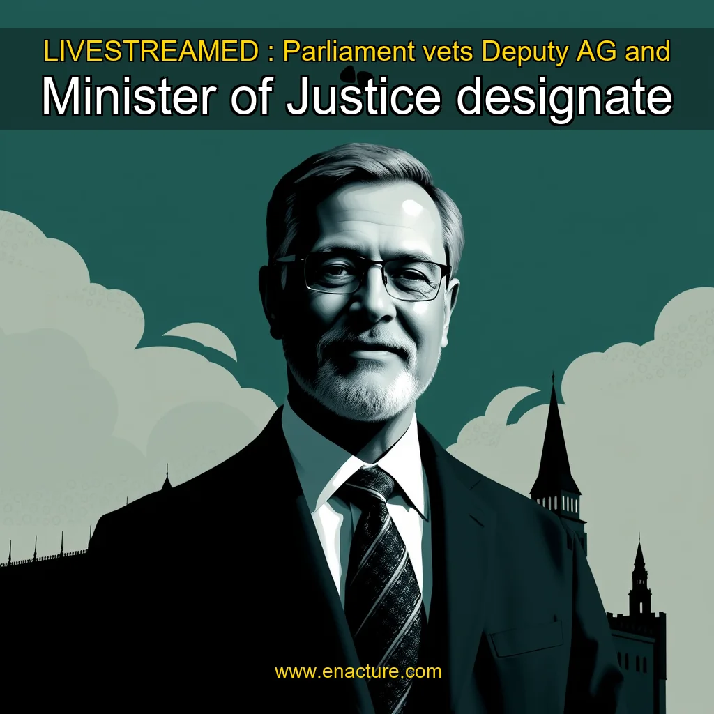 You are currently viewing LIVESTREAMED : Parliament vets Deputy AG and Minister of Justice  designate