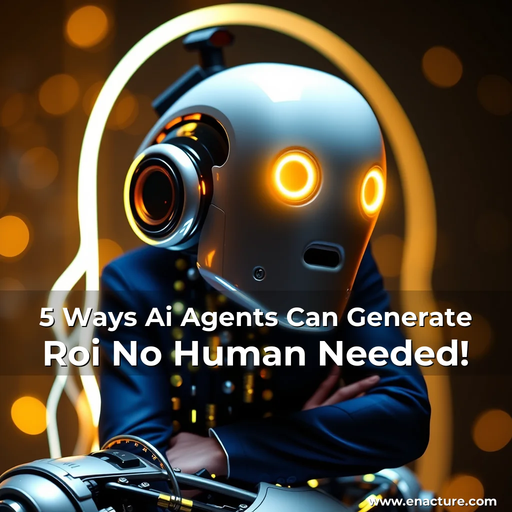 Read more about the article 5 Ways Ai Agents Can Generate Roi No Human Needed!