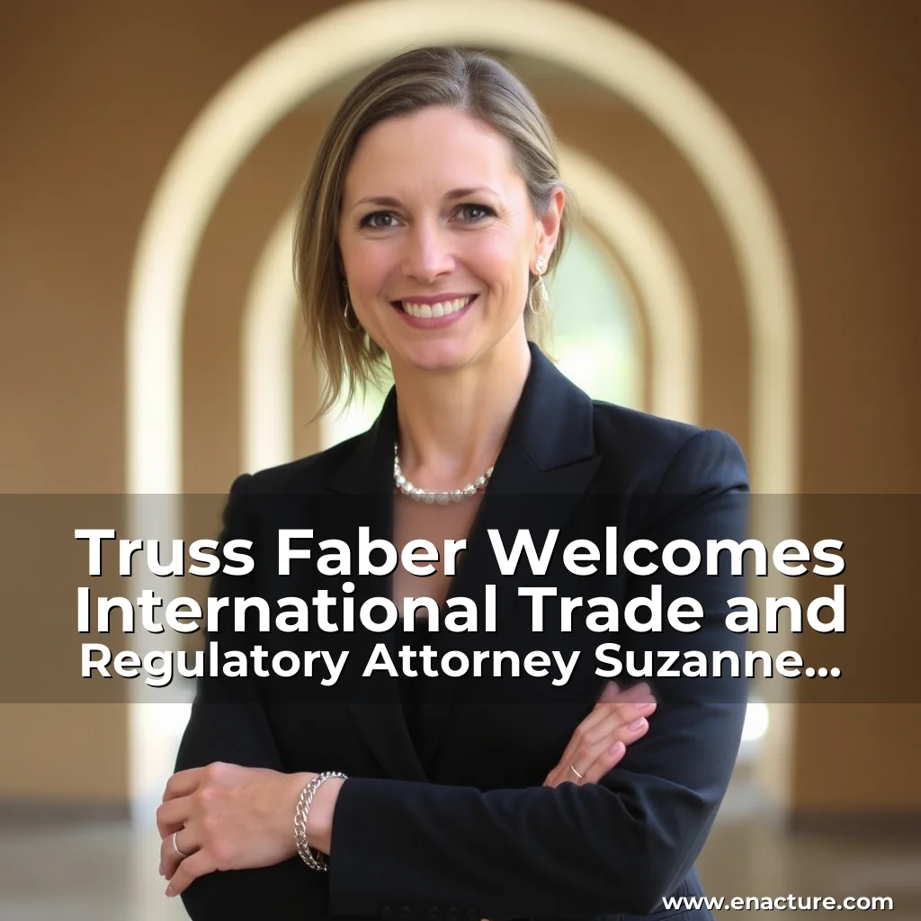 Read more about the article Truss Faber Welcomes International Trade and Regulatory Attorney  Suzanne Garner