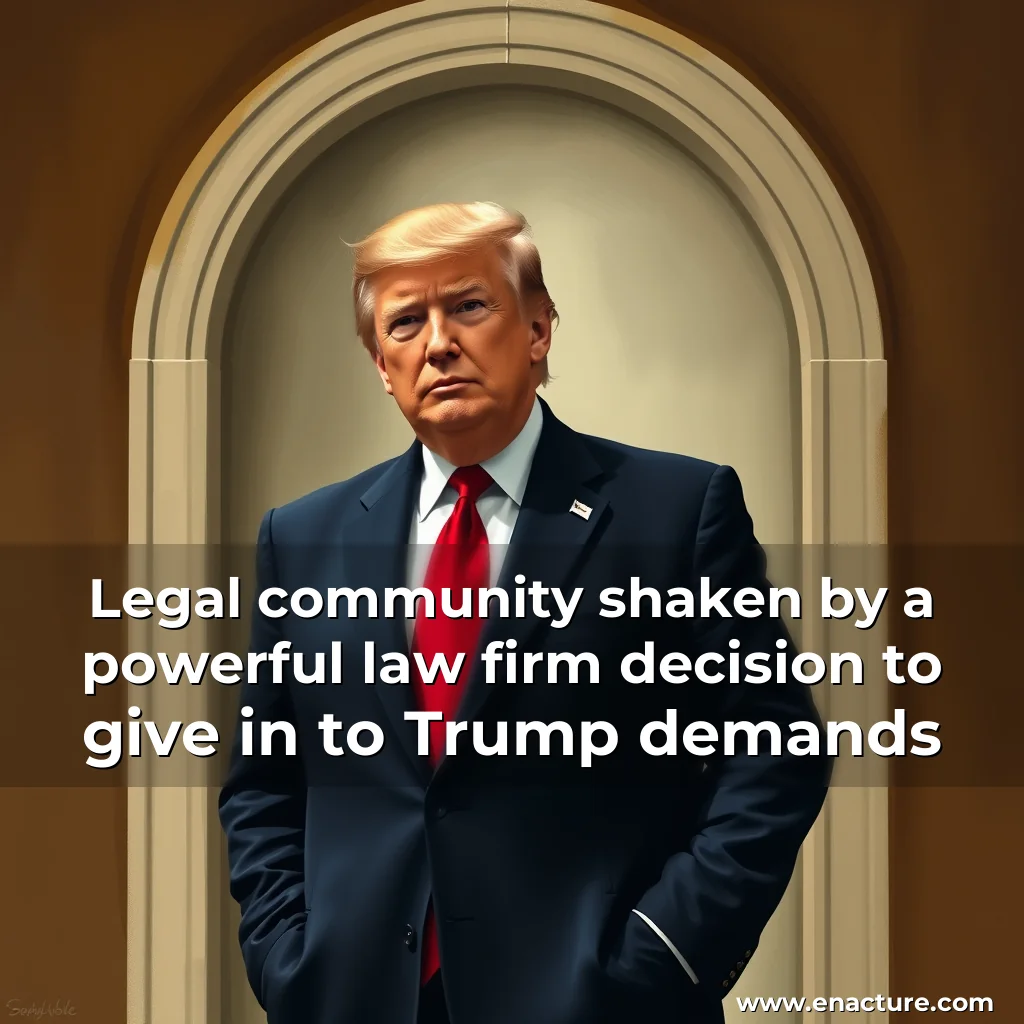 You are currently viewing Legal community shaken by a powerful law firm decision to give in to Trump demands