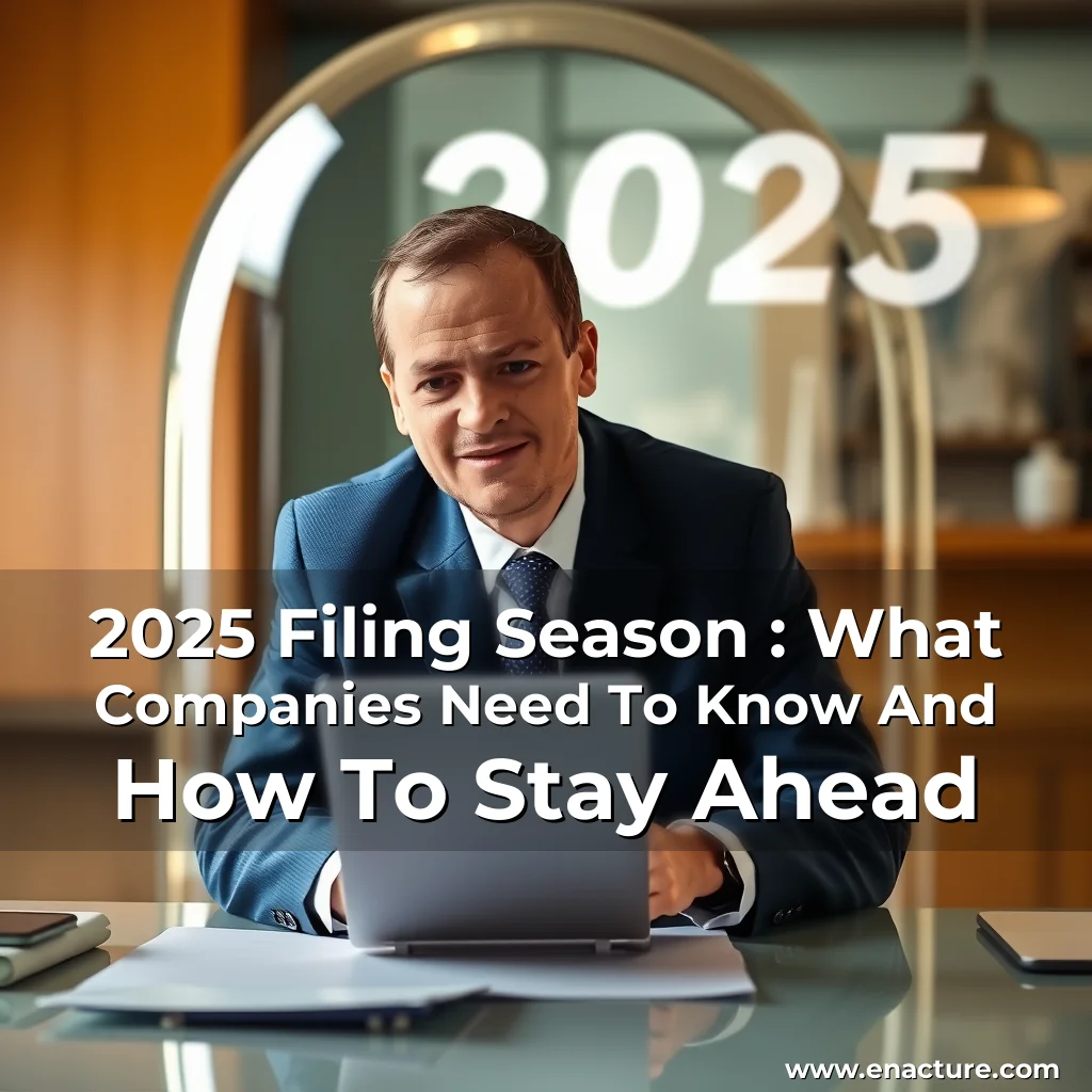 Read more about the article 2025 Filing Season : What Companies Need To Know And How To Stay Ahead