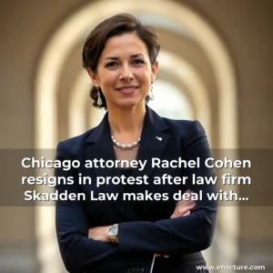 Read more about the article Chicago attorney Rachel Cohen resigns in protest after law firm Skadden Law makes deal with Trump administration