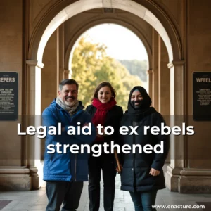 Read more about the article Legal aid to ex  rebels strengthened