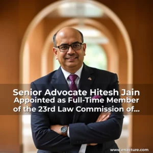 Read more about the article Senior Advocate Hitesh Jain Appointed as Full-Time Member of the 23rd Law Commission of India