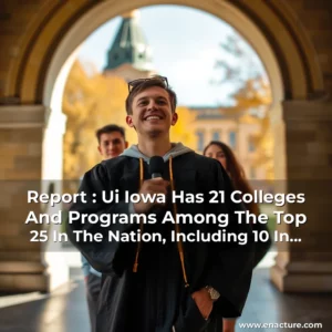 Read more about the article Report : Ui Iowa Has 21 Colleges And Programs Among The Top 25 In The Nation, Including 10 In The Top 10.