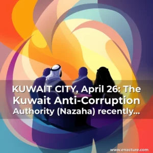 Read more about the article KUWAIT CITY, April 26: The Kuwait Anti-Corruption Authority (Nazaha) recently concluded its first legal forum, held at its headquarters in Shamiya, with the theme of “The Law on Money Laundering and Terrorist Financing Crimes: Facing Challenges.”