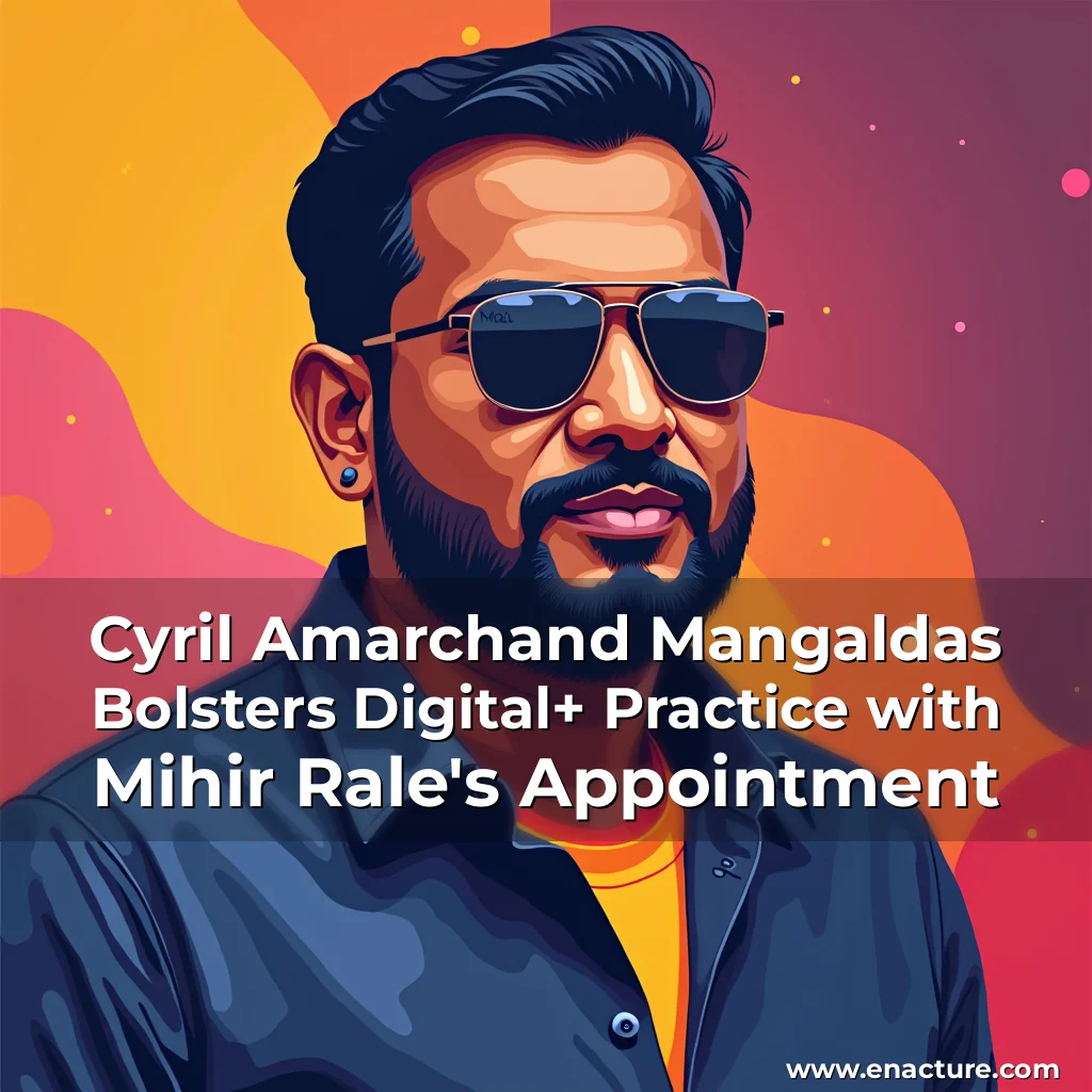 Read more about the article Cyril Amarchand Mangaldas Bolsters Digital+ Practice with Mihir Rale’s Appointment