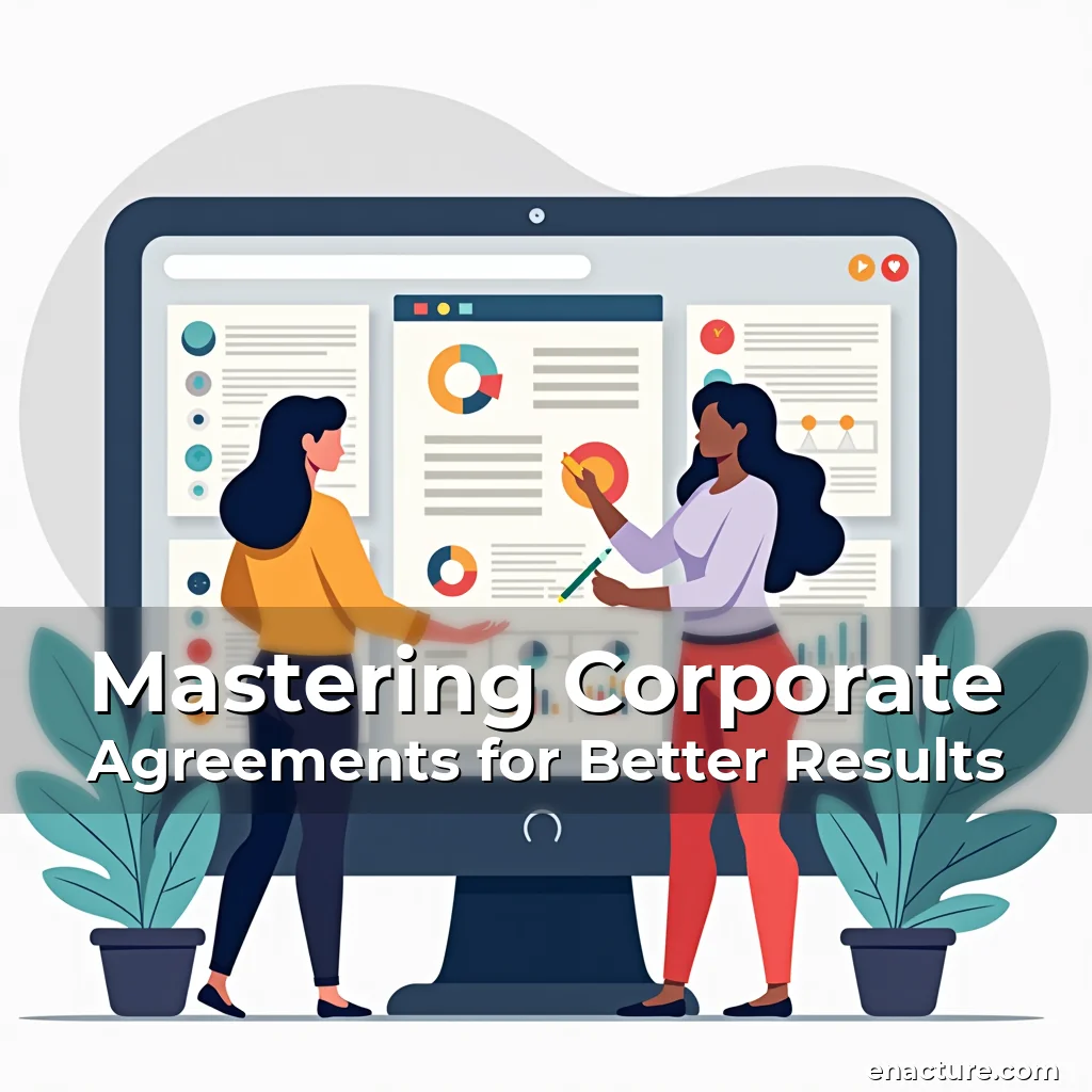 Read more about the article Mastering Corporate Agreements for Better Results