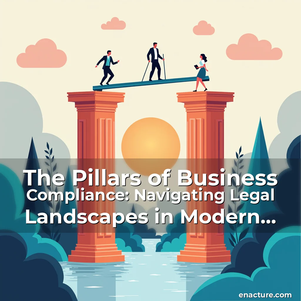 Read more about the article The Pillars of Business Compliance: Navigating Legal Landscapes in Modern Organizations