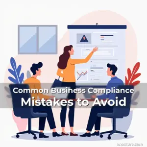 Artistic representation for Common Business Compliance Mistakes to Avoid