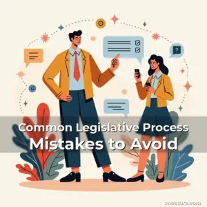 Artistic representation for Common Legislative Process Mistakes to Avoid
