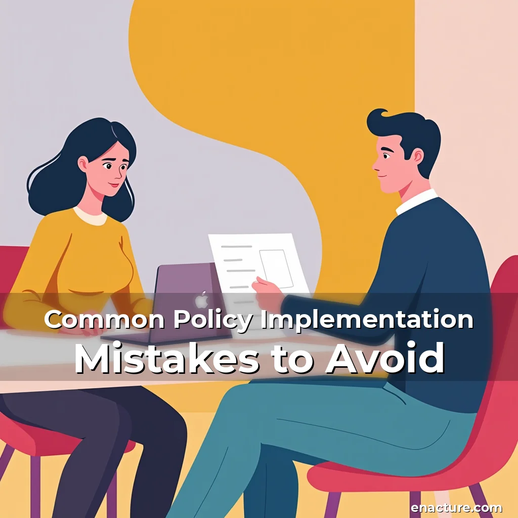 Artistic representation for Common Policy Implementation Mistakes to Avoid