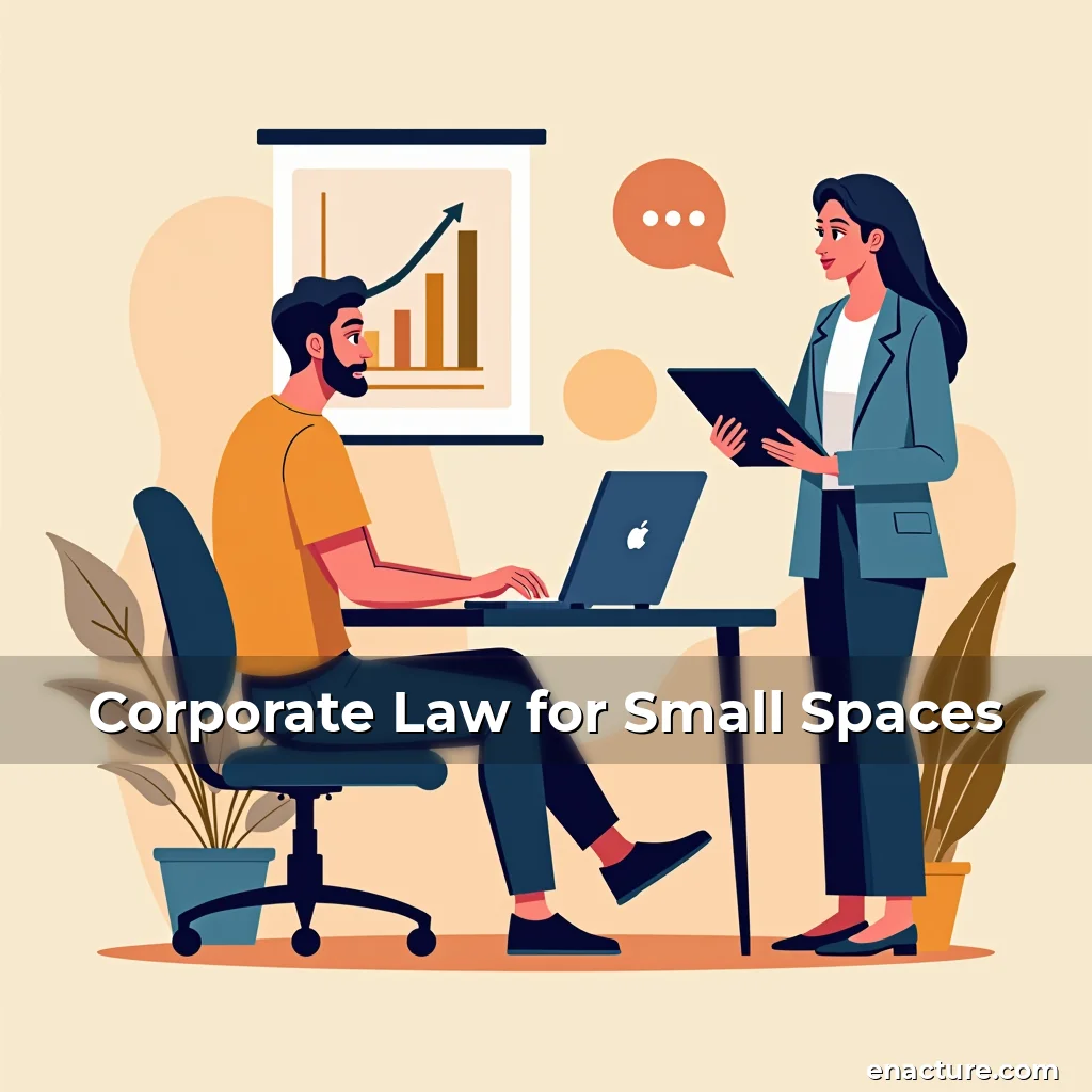 Artistic representation for Corporate Law for Small Spaces