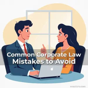 Artistic representation for Common Corporate Law Mistakes to Avoid