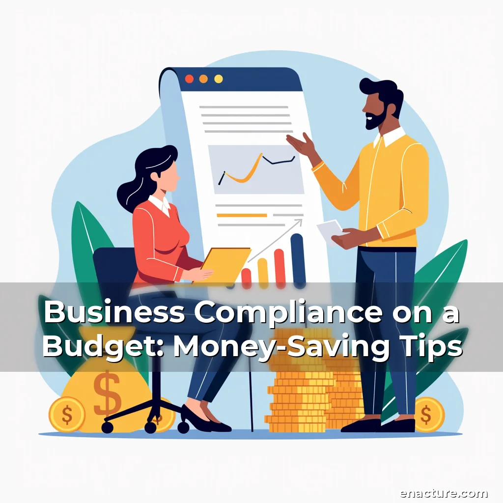 Artistic representation for Business Compliance on a Budget: Money-Saving Tips