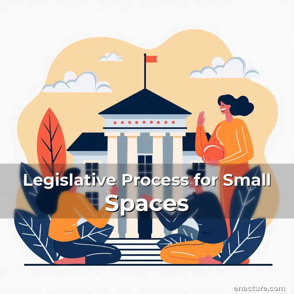 Artistic representation for Legislative Process for Small Spaces