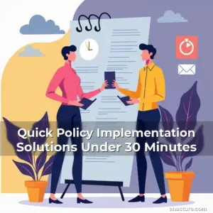 Artistic representation for Quick Policy Implementation Solutions Under 30 Minutes