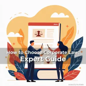 Artistic representation for How to Choose Corporate Law: Expert Guide