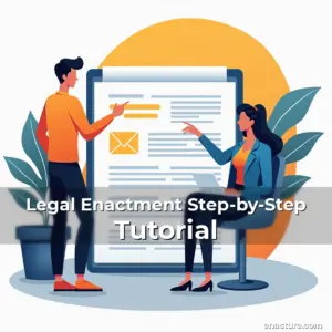 Artistic representation for Legal Enactment Step-by-Step Tutorial