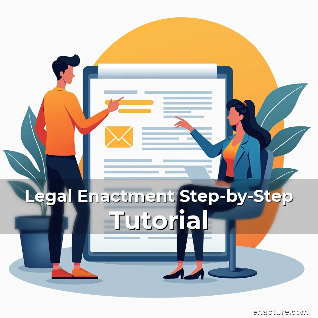 Artistic representation for Legal Enactment Step-by-Step Tutorial