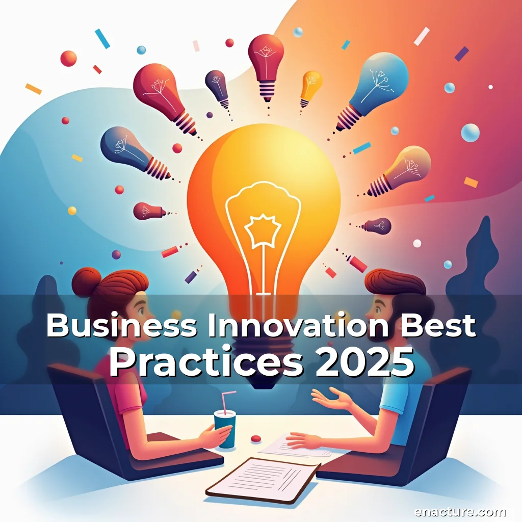 Artistic representation for Business Innovation Best Practices 2025