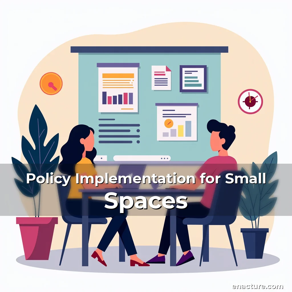 Artistic representation for Policy Implementation for Small Spaces
