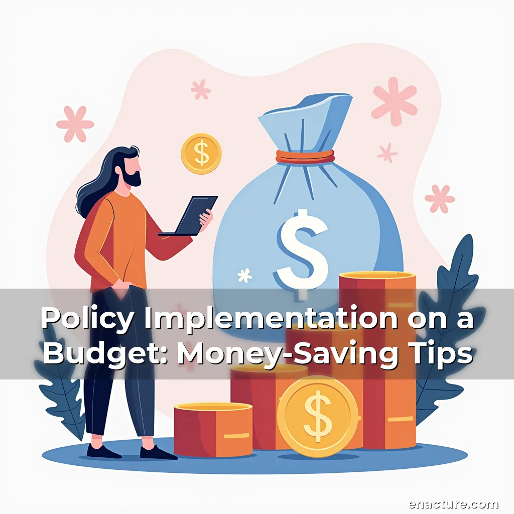 Artistic representation for Policy Implementation on a Budget: Money-Saving Tips