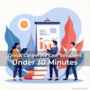 Artistic representation for Quick Corporate Law Solutions Under 30 Minutes