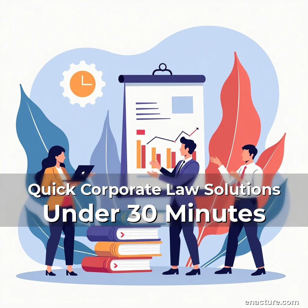 Artistic representation for Quick Corporate Law Solutions Under 30 Minutes
