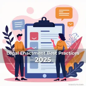 Artistic representation for Legal Enactment Best Practices 2025