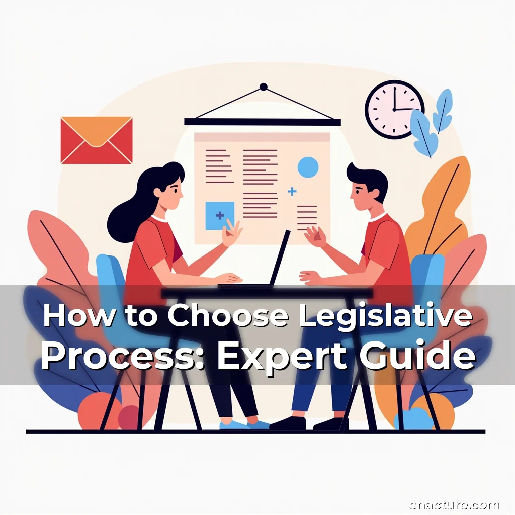 Artistic representation for How to Choose Legislative Process: Expert Guide