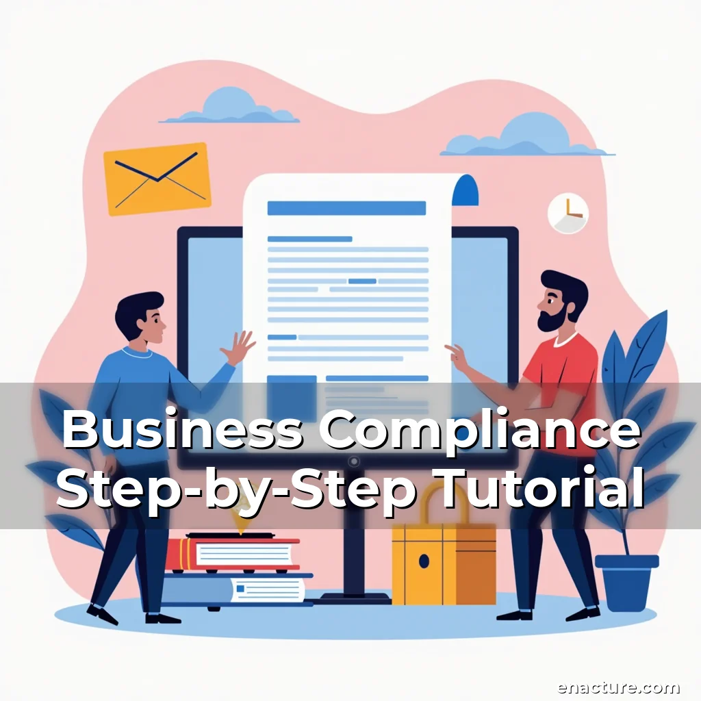 Artistic representation for Business Compliance Step-by-Step Tutorial