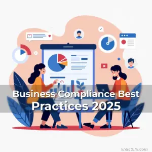 Artistic representation for Business Compliance Best Practices 2025