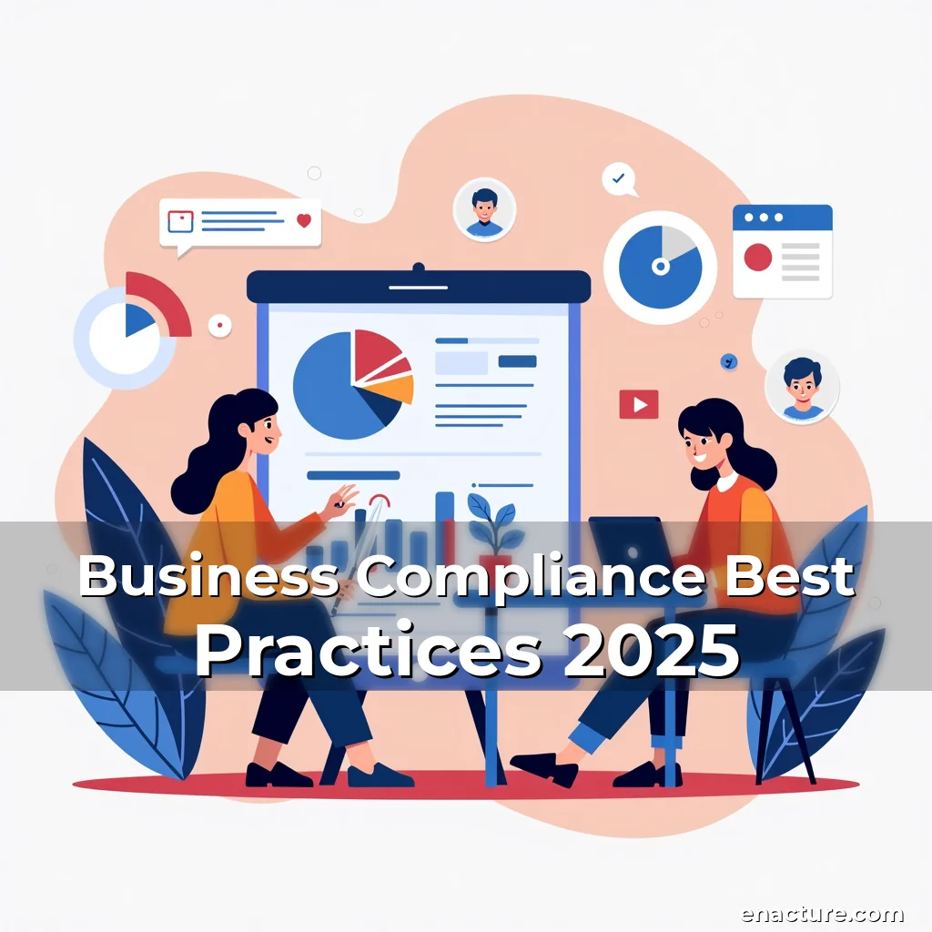 Artistic representation for Business Compliance Best Practices 2025