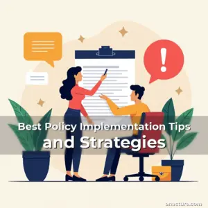 Artistic representation for Best Policy Implementation Tips and Strategies