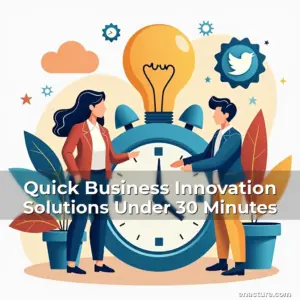 Artistic representation for Quick Business Innovation Solutions Under 30 Minutes
