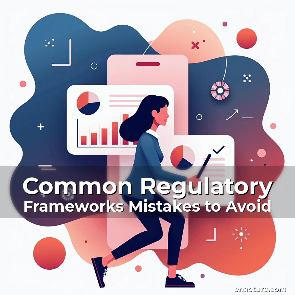 Artistic representation for Common Regulatory Frameworks Mistakes to Avoid
