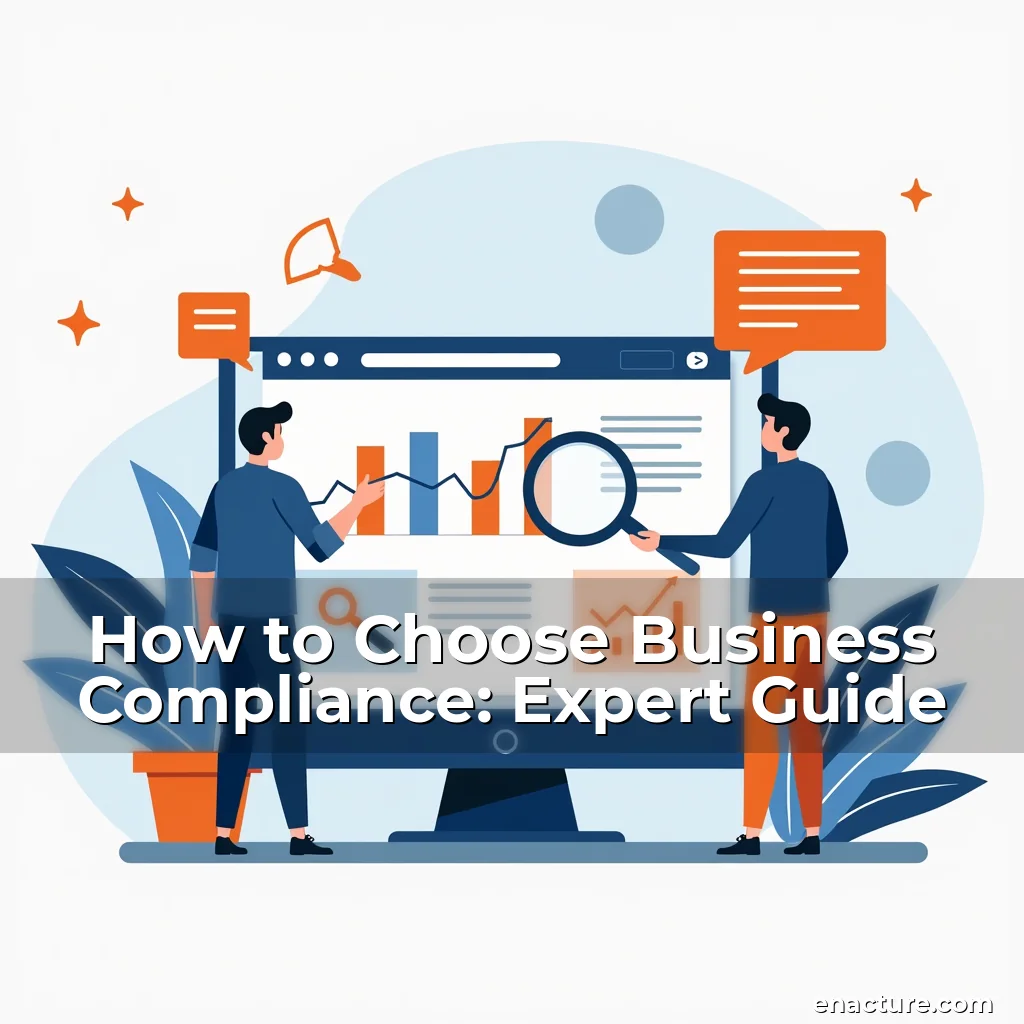 Artistic representation for How to Choose Business Compliance: Expert Guide