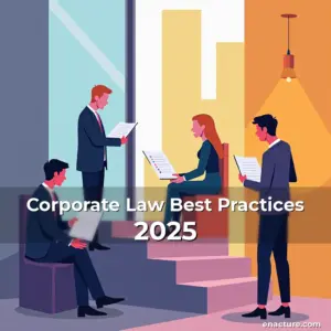 Artistic representation for Corporate Law Best Practices 2025