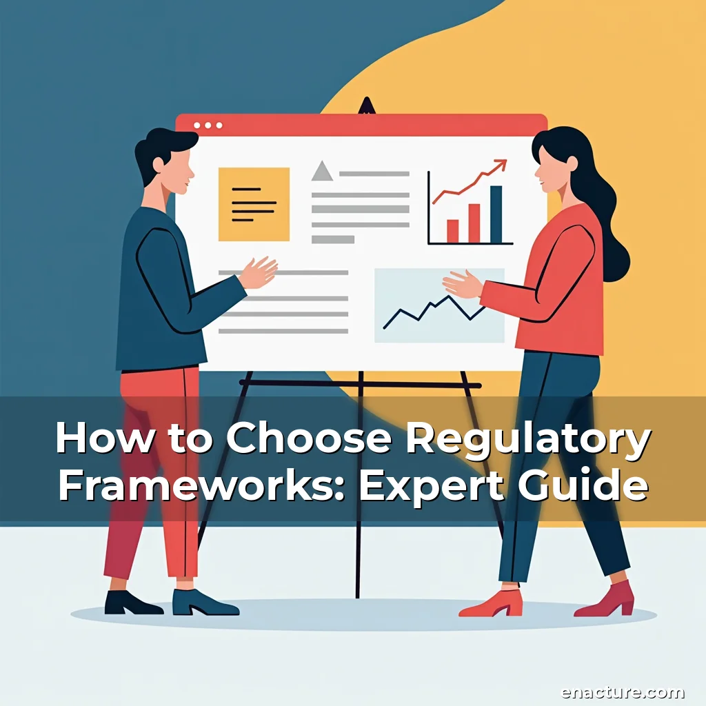 Artistic representation for How to Choose Regulatory Frameworks: Expert Guide