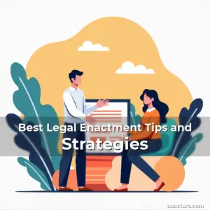 Artistic representation for Best Legal Enactment Tips and Strategies